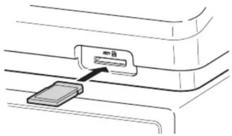 SHARP XE-A217 - SD-Karte entfernen - 1