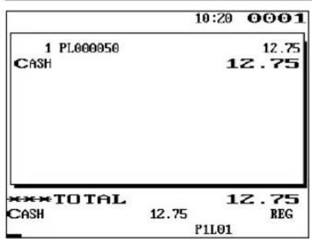 10:20 0001 1 PL000050 12.75 CASH 12.75 TOTAL 12.75 CASH 12.75 REG P1L01