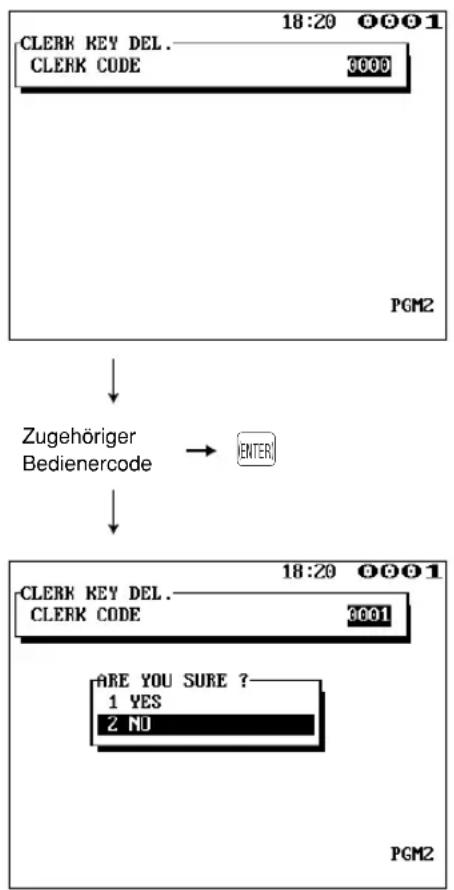 SHARP ERA771 - ■ Deaktivierung elektronischer Bedienerschlüssel - 1