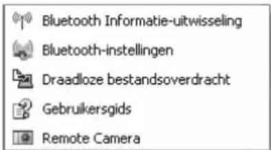 Bluetooth Informatie-uitwisseling Bluetooth-instellingen Draadloze bestandsoverdracht Gebruikersgids Remote Camera