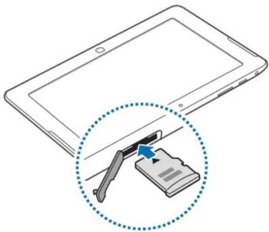 SAMSUNG ATIV Tab 10.1 32GB Wi-Fi silber - Speicherkarte einsetzen - 3