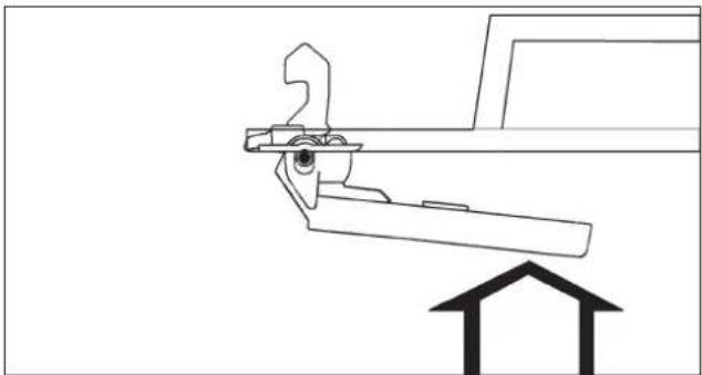 MIELE PW 6207 - Die Sicherung des Türgriffes ist ausgerastet. - 2