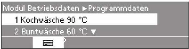 MIELE PW 6207 - Programmdaten - 2