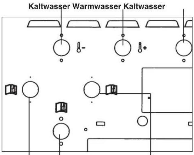 MIELE PW 6207 - Wasseranschlüsse an der Maschine - 1