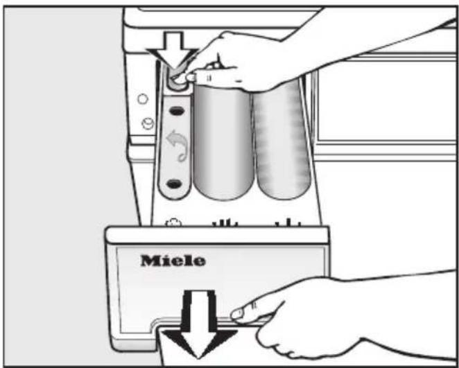 MIELE PW 5065 PV LP - Waschmittel-Einspülkasten reinigen - 1