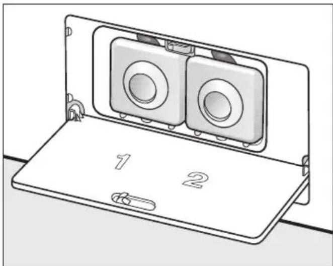 MIELE WML 120 WPS - Kartuschen/Behälter einsetzen - 2