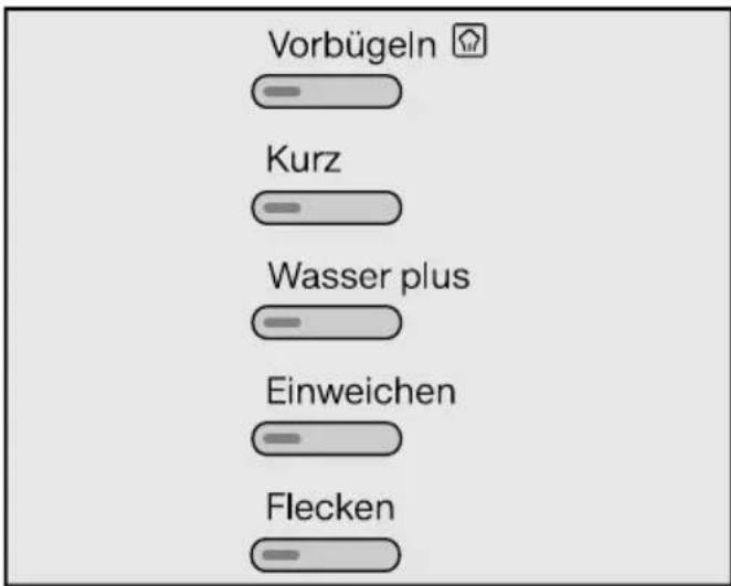 MIELE WML 120 WPS - Optionen wählen - 1