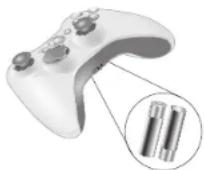 MICROSOFT Xbox 360 Premium - Batterien in den Wireless Controller einlegen - 1