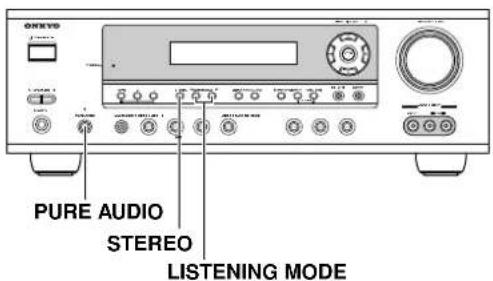 PURE AUDIO STEREO LISTENING MODE