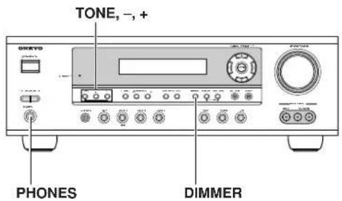 TONE, -, + ONEXO PHONES DIMMER