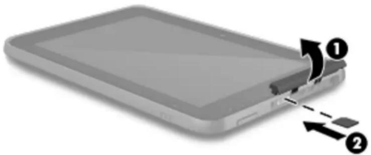 HP Pro 10 G1 - Installieren einer Micro-SIM-Karte (nur bestimmte Produkte) - 3
