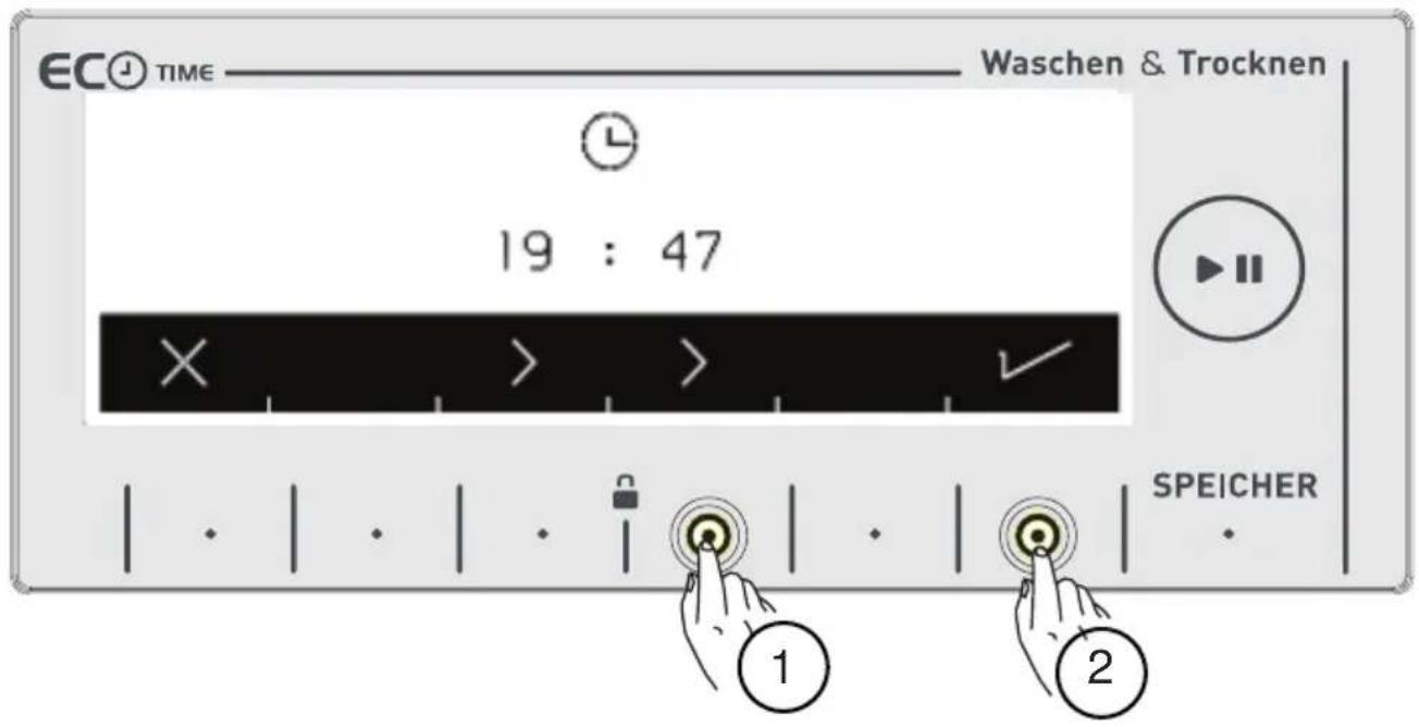 TECHWOOD WT 1460 A - Aktuelle Zeiteinstellung - 2