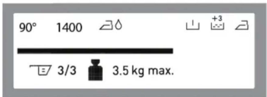 Luxor WT 1460A - ! Vor dem Einlegen Ihrer Wäsche in die Maschine müssen Sie ein Programm wählen. Wenn Sie ohne ein Programm auszuwählen Wäsche in die Maschine einlegen, wird der Lastsensor nicht aktiviert. - 5