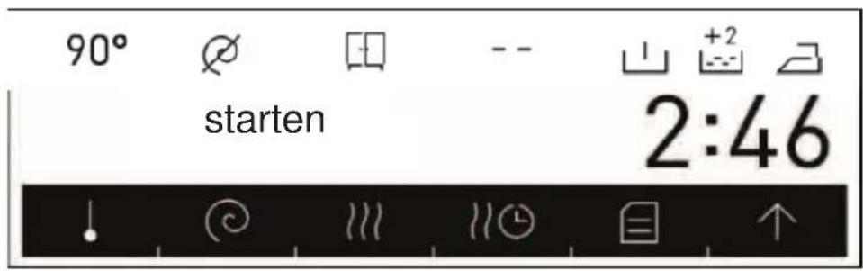 Luxor WT 1460A - Starten eines Programms - 1