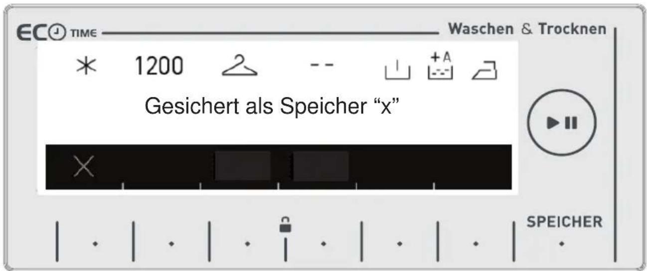 Luxor WT 1460A - Funktionstaste Speicheraufzeichnung (SPEICHER) - 5