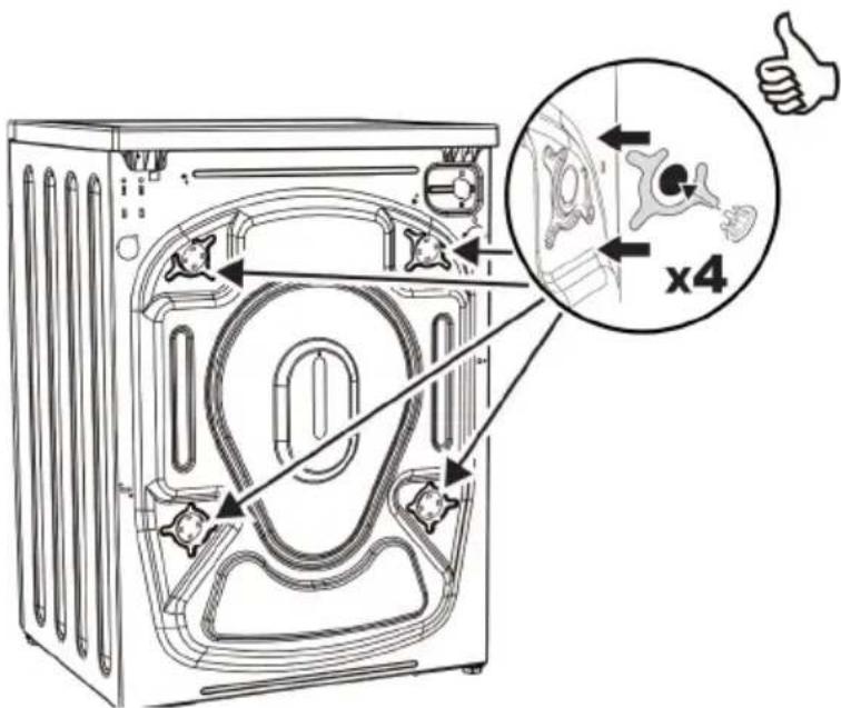 Luxor WT 1460A - EINRICHTUNG DER MASCHINE - 5