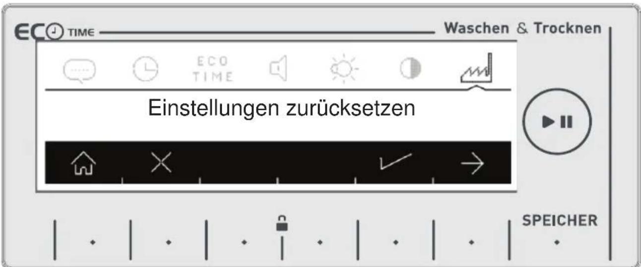 Luxor WT 1460A - Zurücksetzen auf Werkseinstellungen - 2