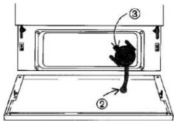 Diagram showing a device with labeled parts, including a knob and directional arrows indicating movement or force.