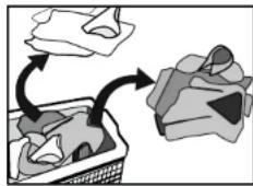 White Knight WM105M - Clothes that are not suitable for machine washing. - 1