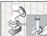 White Knight WM105M - ■ Cleaning the Water Inlet Filters - 4
