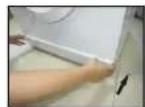 White Knight WM105M - ■ Cleaning the Drain Pump Filter - 4