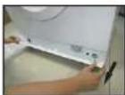 White Knight WM105M - ■ Cleaning the Drain Pump Filter - 1