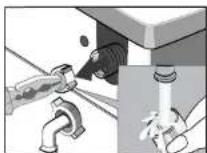 White Knight WM105M - ■ Cleaning the Water Inlet Filters - 6