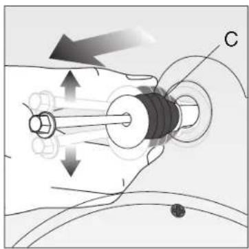 Arçelik WMA 6510 J - Removing transport safety bolts at the rear of the machine - 3