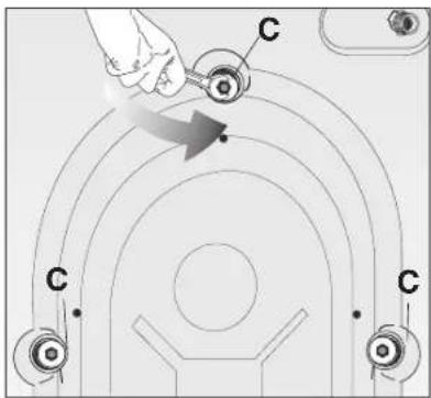 Arçelik WMA 6510 J - Removing transport safety bolts at the rear of the machine - 1