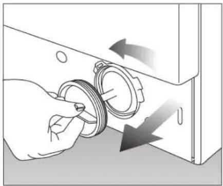 Arçelik WMA 6510 J - Cleaning the pump filter - 4