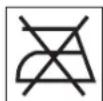 Arçelik WMA 6510 J - Descriptions of the international textile care label (ITCL) symbols - 15