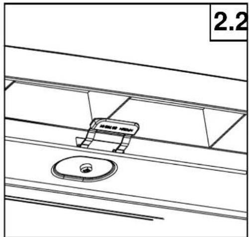 Eudora GSI 6104 DX - Nur bei den Modellen mit 6 Stellfüßen (Standgerät) - 2