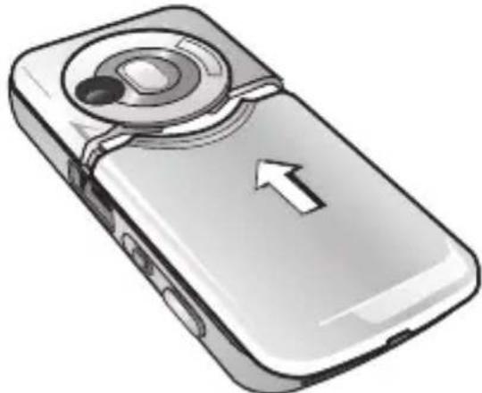 BENQ-SIEMENS S88 - Akkudeckel einsetzen - 1