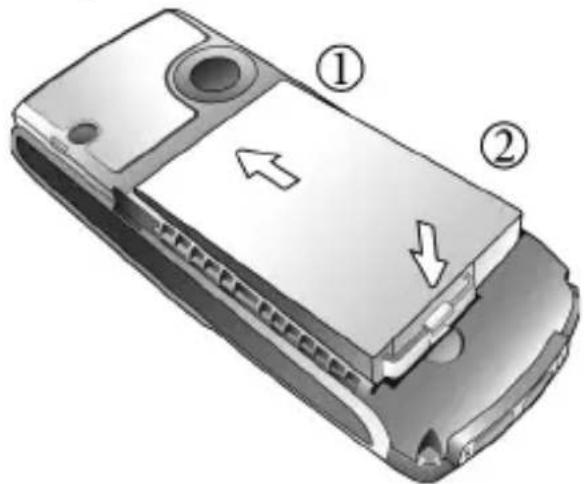 BENQ-SIEMENS A38 - Akku einsetzen - 1