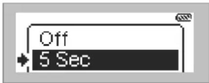 Off 5 Sec