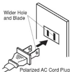 ORION TV1329 - TO USE AC POWER SOURCE - 1