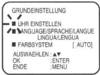 ORION COMBI 1415X - Press MENU. - 1