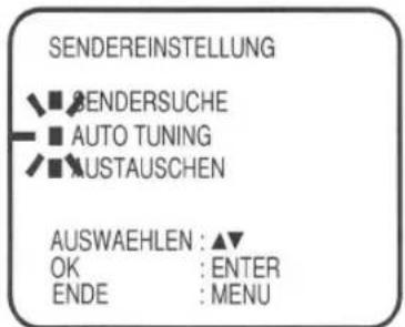 ORION COMBI 1415X - Press ▲ / ▼ to select AUTO TUNING. - 1