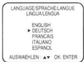 ORION COMBI 1415X - On-screen language selection Sprache der Bildschirmanzeigen wählen - 2