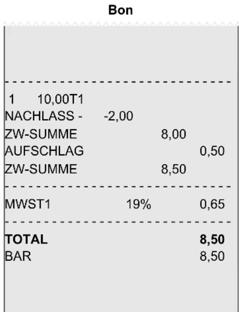OLYMPIA CM 940-F - Betragsmäßige Aufschläge und Nachlässe registrieren - 3