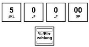 5 JKL 0 „,# 0 „,# 00 SP %-/Ein- zahlung