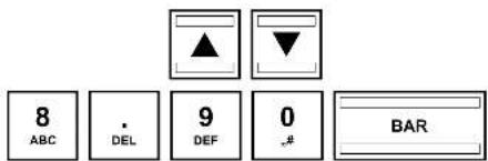 8 ABC DEL 9 DEF 0 # BAR
