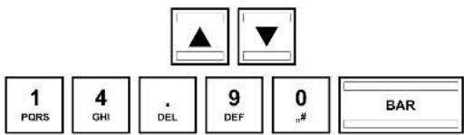 1 PQRS 4 GHI . DEL 9 DEF 0 „# BAR