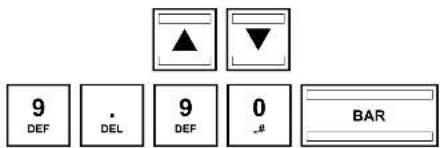 9 DEF DEL 9 DEF 0 BAR