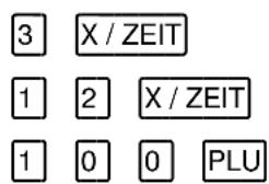 3 X / ZEIT 1 2 X / ZEIT 1 0 0 PLU