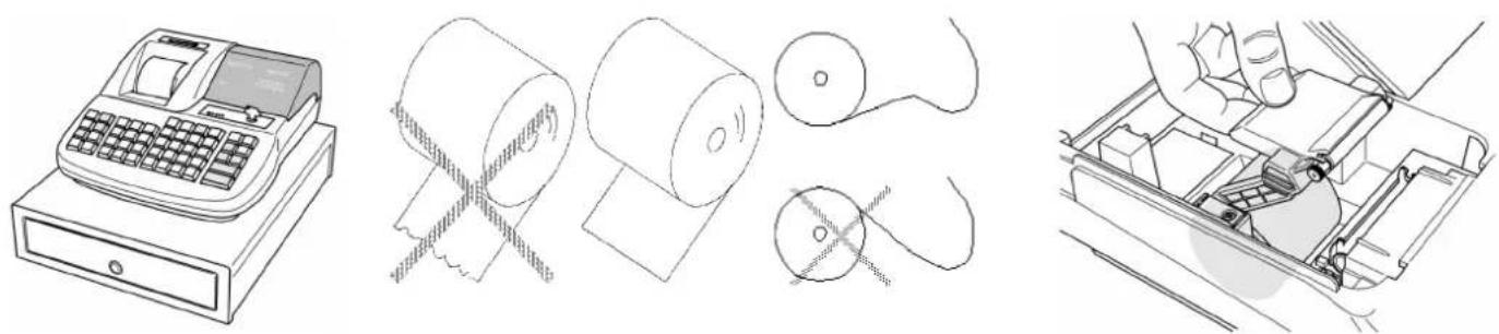 OLYMPIA CM 842 - Papierrolle einlegen - 1