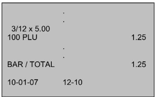 3/12 x 5.00 100 PLU BAR / TOTAL 10-01-07 12-10 1.25 1.25
