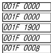 001F 0000 001F 0000 001F 1900 001F 0000 001F 0008
