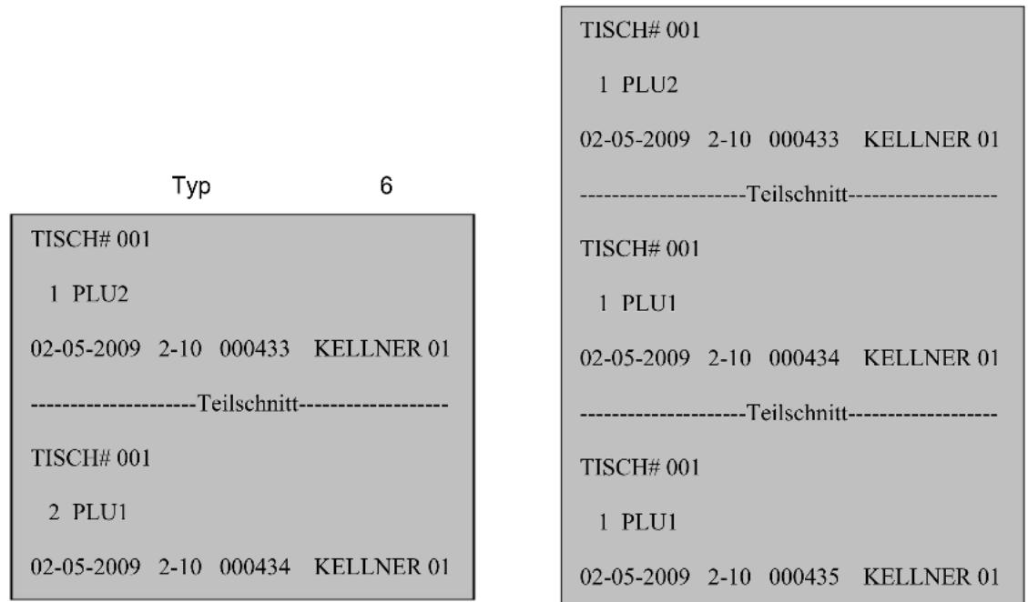 Typ 6 TISCH# 001 1 PLU2 02-05-2009 2-10 000433 KELLNER 01 ----Teilschnitt---- TISCH# 001 2 PLU1 02-05-2009 2-10 000434 KELLNER 01 TISCH# 001 1 PLU2 02-05-2009 2-10 000433 KELLNER 01 ----Teilschnitt---- TISCH# 001 1 PLU1 02-05-2009 2-10 000434 KELLNER 01 ----Teilschnitt---- TISCH# 001 1 PLU1 02-05-2009 2-10 000435 KELLNER 01