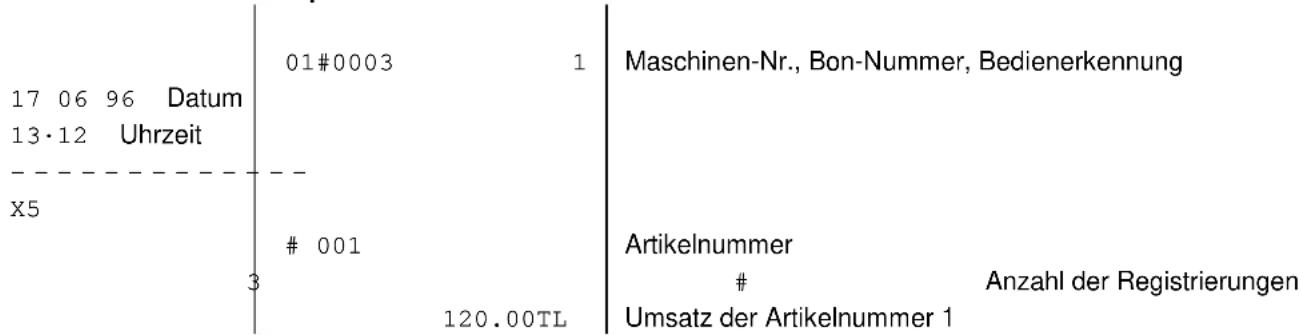 OLYMPIA CM 1688 - ■ Berichte ohne Speicherlöschung - 6